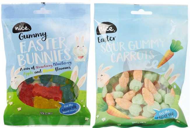 Gummy bunnies and carrots