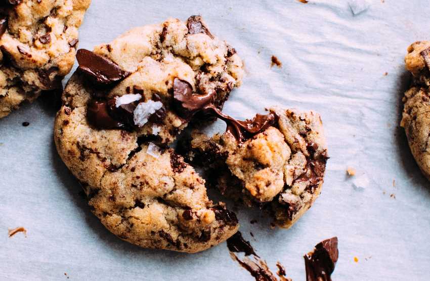 gooey melty chocolate chip cookie