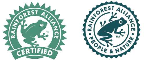 both rainforest alliance logos