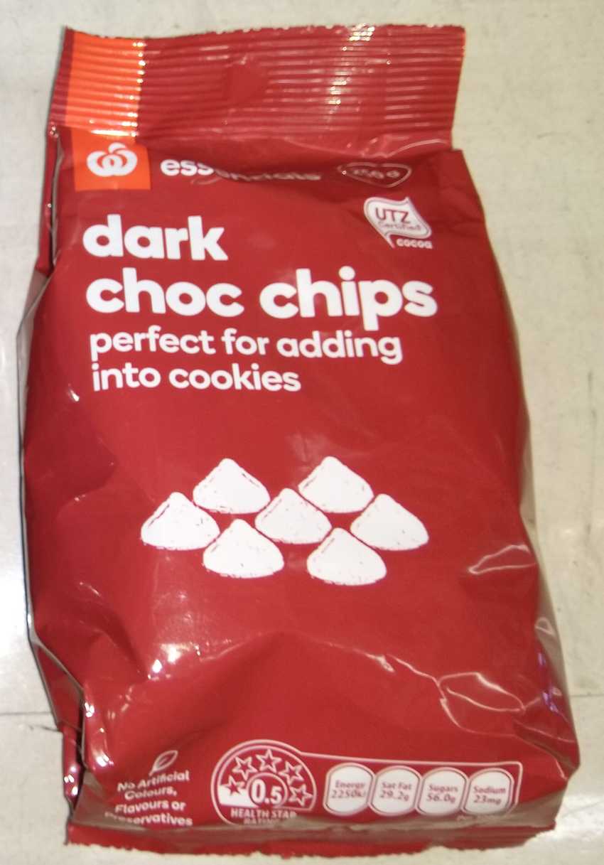 Essentials dark choc chips