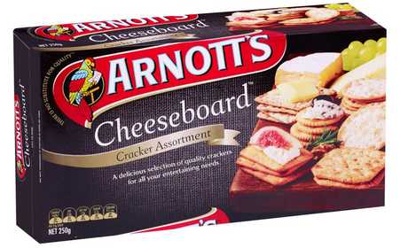 Arnotts cheeseboard box